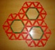 pokritje ravnine s šestkotniki in trikotniki